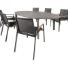 Kettler HPL Edge 240 Diamond 6 dining tuinset antraciet< Tuinsets