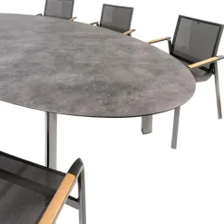 Kettler HPL Edge 240 Diamond 6 dining tuinset antraciet< Tuinsets