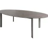 Tuintafels-Kettler HPL Edge tuintafel ovaal 240 x 132 antraciet