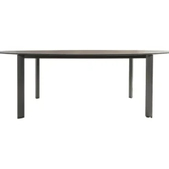 Tuintafels-Kettler HPL Edge tuintafel ovaal 240 x 132 antraciet