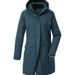 Killtec KOW 18 parka outdoor jack dames light petrol< Outdoor Jack