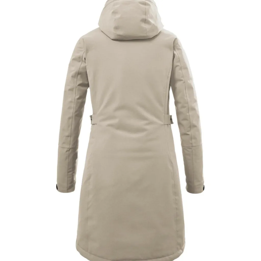 Killtec KOW 165 parka outdoor jack dames light taupe< Outdoor Jack