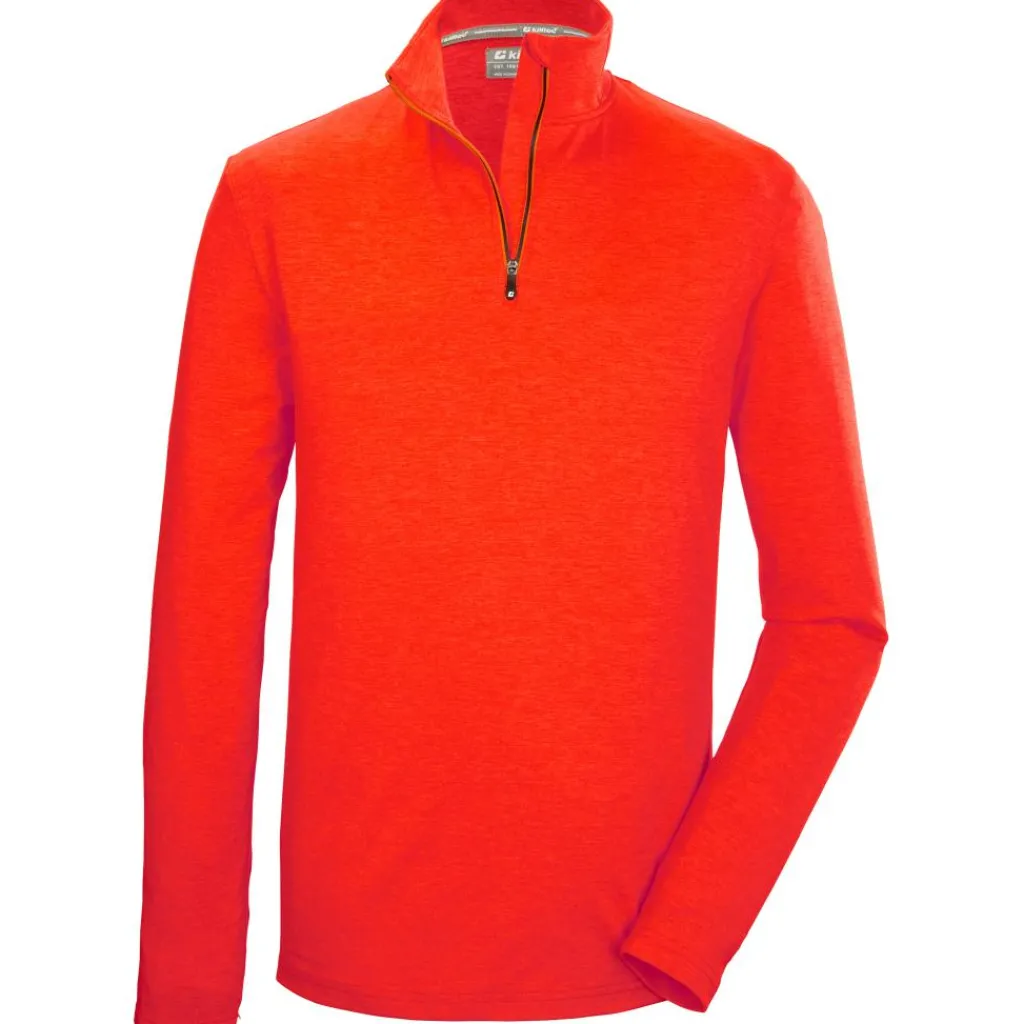Killtec KSW 95 skipully heren dark orange melange< Skipullies|Wintersport