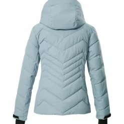 Ski Jassen|Wintersport-Killtec KSW 31 winterjas dames light ice blue