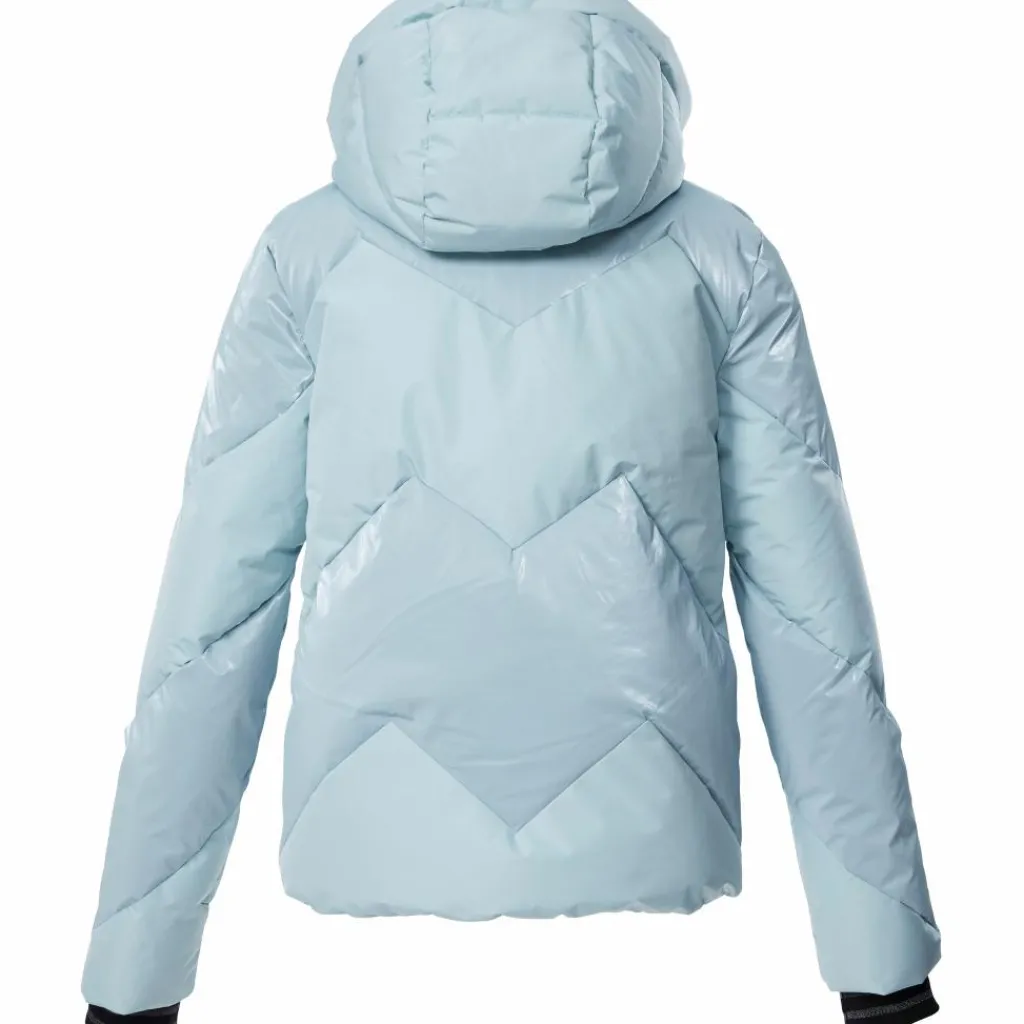 Ski Jassen|Wintersport-Killtec KSW 113 winterjas dames light ice blue