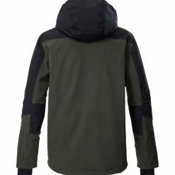Ski Jassen|Wintersport-Killtec KSW 45 winterjas heren dark olive