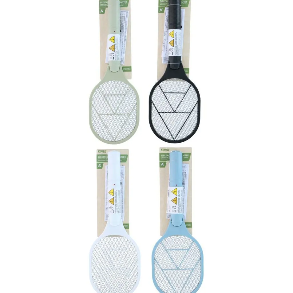 Kinzo Elektrische vliegenmepper 4 kleuren assorti< Anti Insecten