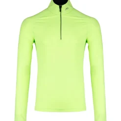 Kjus Feel Half-Zip skipully heren limelight black< Skipullies|Wintersport