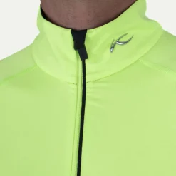 Kjus Feel Half-Zip skipully heren limelight black< Skipullies|Wintersport