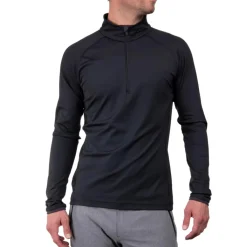 Skipullies|Wintersport-Kjus Feel Half-Zip skipully heren black dark dusk