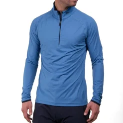 Kjus Feel Half-Zip skipully heren clear lake< Wintersport|Skipullies