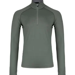 Skipullies|Wintersport-Kjus Feel Half-Zip skipully heren green smoke pewter