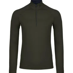 Wintersport|Skipullies-Kjus Feel Half-Zip skipully heren dark olive