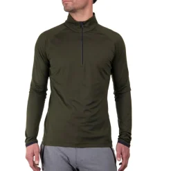 Wintersport|Skipullies-Kjus Feel Half-Zip skipully heren dark olive