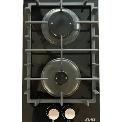 Klass Glas 2-pits kookplaat< Kooktoestellen Inbouw