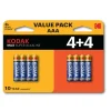 Kodak Max Alkaline AAA batterij 8-pack< Accu's & Batterijen