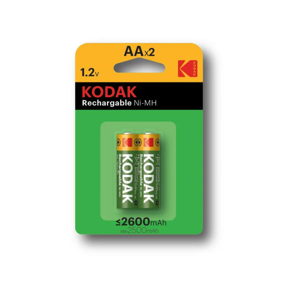 Accu's & Batterijen-Kodak Rechargeable NiMH AA oplaadbare batterij 2-pack