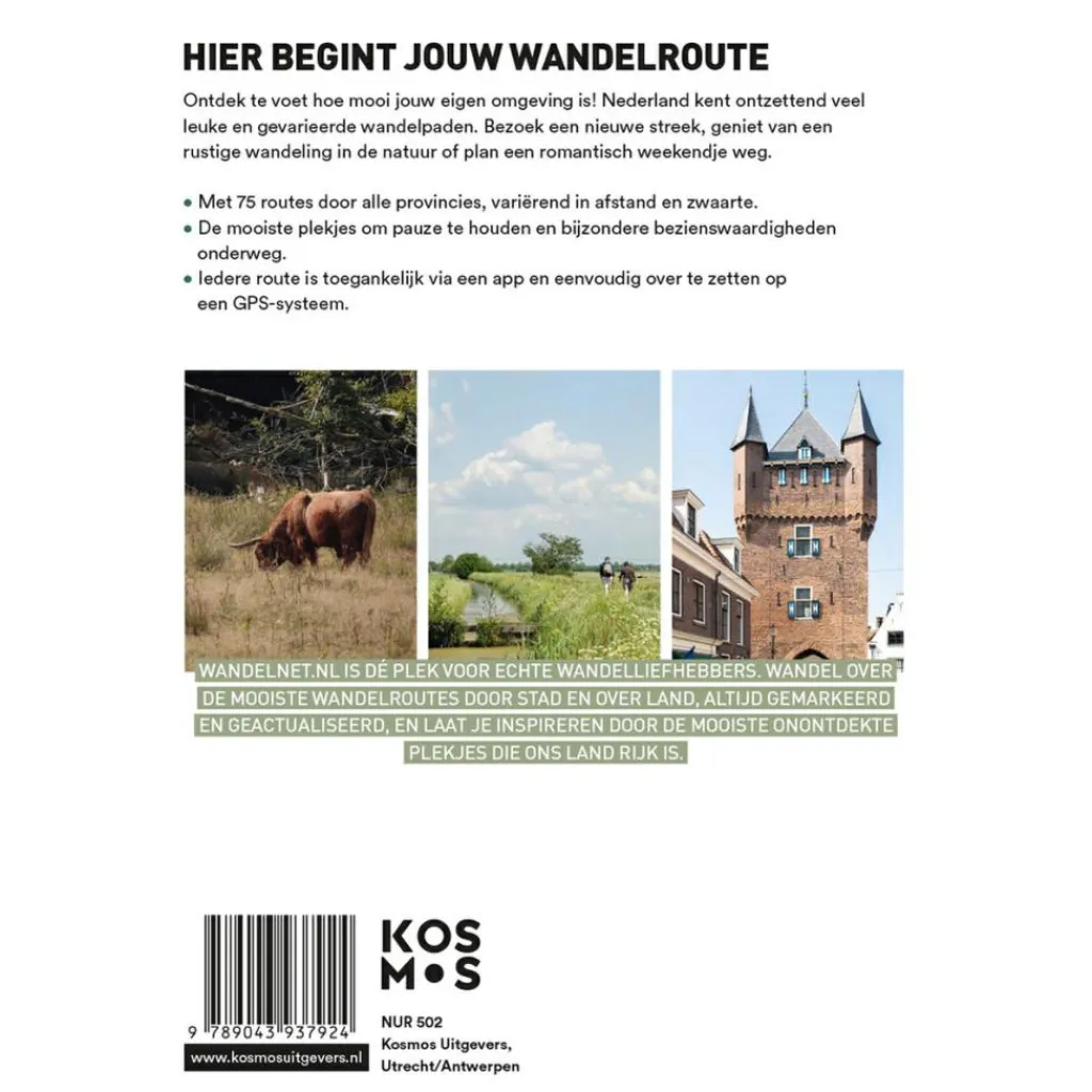 Reisboeken & Kaarten-Kosmos Uitgevers 75 leuke wandelroutes door Nederland wandelgids
