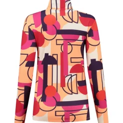 Skipullies|Wintersport-Kou Sportswear  Geoshapes skipully dames colourful