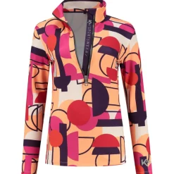 Skipullies|Wintersport-Kou Sportswear  Geoshapes skipully dames colourful