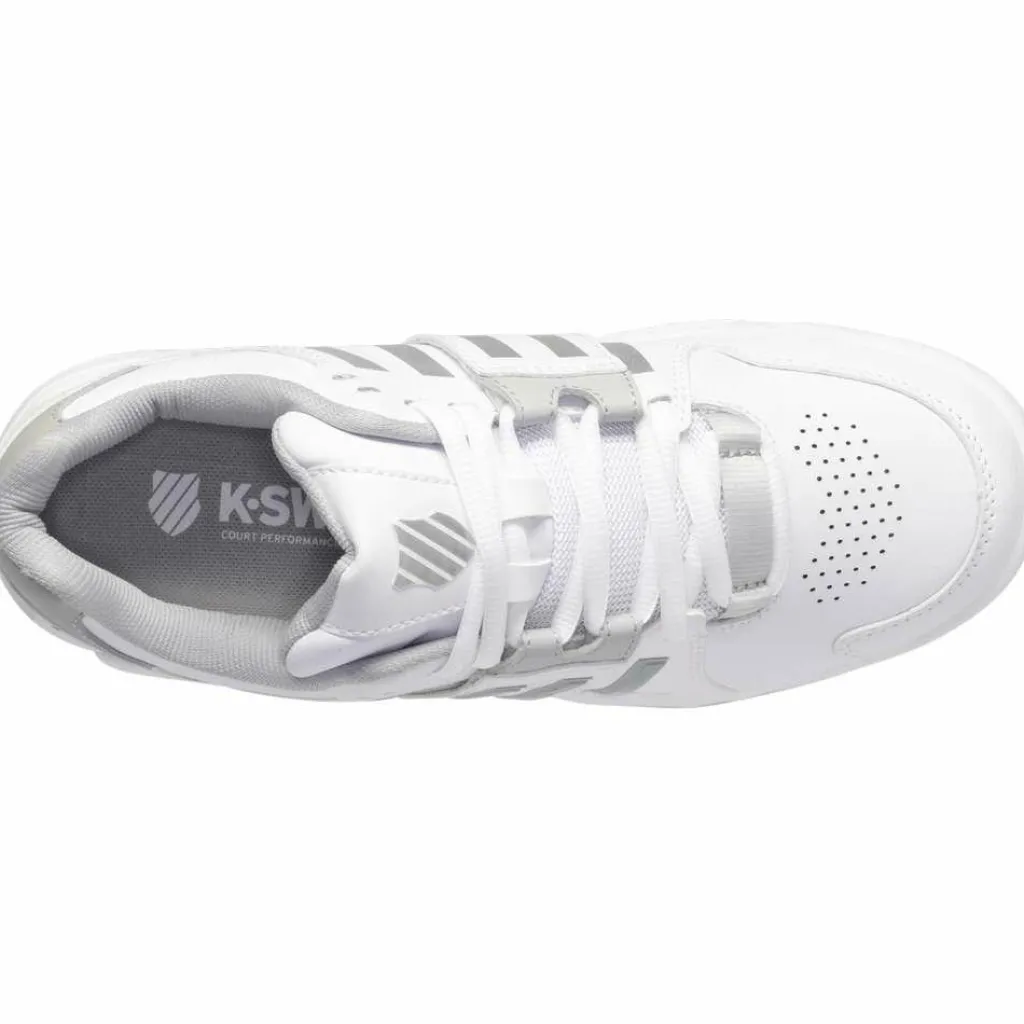 K-Swiss Accomplish IV Omni tennisschoenen dames white vapor blue< Tennisschoenen