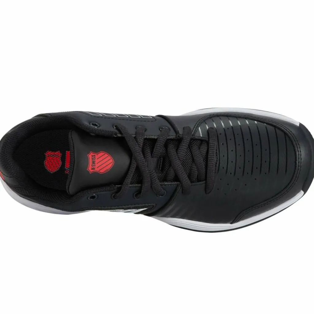 K-Swiss Court Express HB tennisschoenen heren stretch limo white high risk red< Tennisschoenen