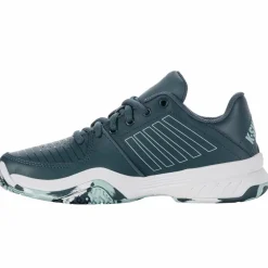 Tennisschoenen-K-Swiss Court Express Omni tennisschoenen junior indian teal white aqua splash