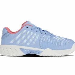 Tennisschoenen-K-Swiss Express Light 3 HB tennisschoenen dames open air bright white strawberry ice