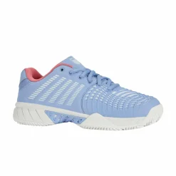 Tennisschoenen-K-Swiss Express Light 3 HB tennisschoenen dames open air bright white strawberry ice