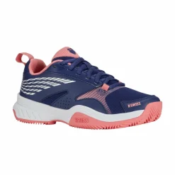 Padelschoenen-K-Swiss SpeedEx HB padelschoenen dames estate blue white strawberry ice