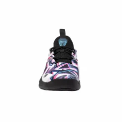 Padelschoenen-K-Swiss Speedtrac padelschoenen heren white black neon pink