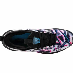 Padelschoenen-K-Swiss Speedtrac padelschoenen heren white black neon pink