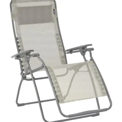 Relaxstoelen-Lafuma Futura Batyline Iso relaxstoel beige seigle