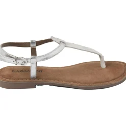 Lazamani 75.625 sandalen dames t-strap silver< Sandalen