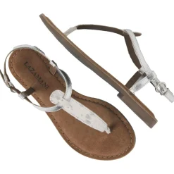 Lazamani 75.625 sandalen dames t-strap silver< Sandalen