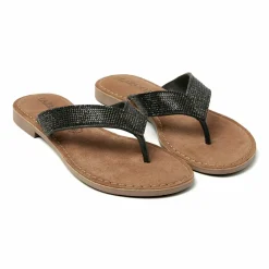 Lazamani 75.803 slippers dames diamond sheet black< Slippers