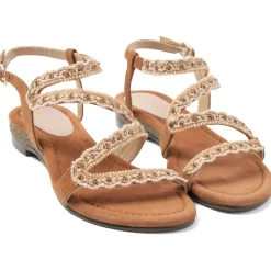 Sandalen-Lazamani Camila sandalen dames cognac