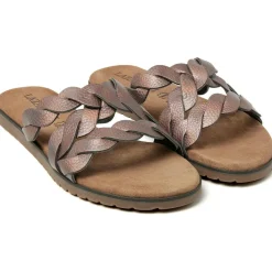 Lazamani Eden slippers dames pewter< Slippers