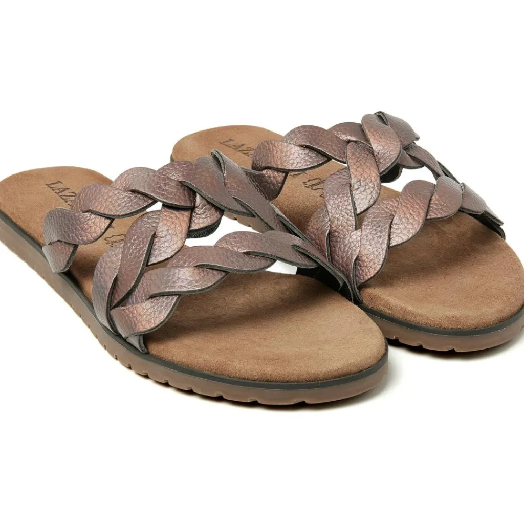 Lazamani Eden slippers dames pewter< Slippers