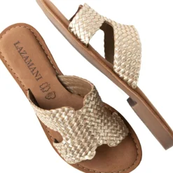 Lazamani Flor slippers dames gold< Slippers