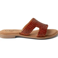 Slippers-Lazamani Flor slippers dames tan