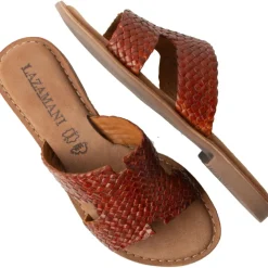 Slippers-Lazamani Flor slippers dames tan