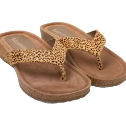 Lazamani Laura slippers dames leopard< Slippers