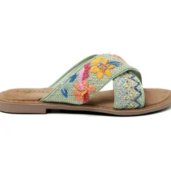 Slippers-Lazamani Livia slippers dames mint