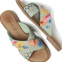 Slippers-Lazamani Livia slippers dames mint