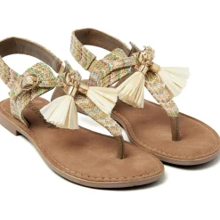 Sandalen-Lazamani Noa sandalen dames beige