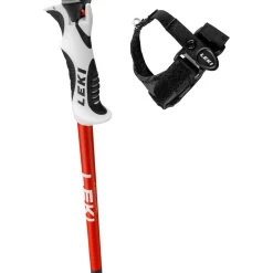 Leki Bold S skistokken dark anthracite bright  red white< Skistokken|Wintersport
