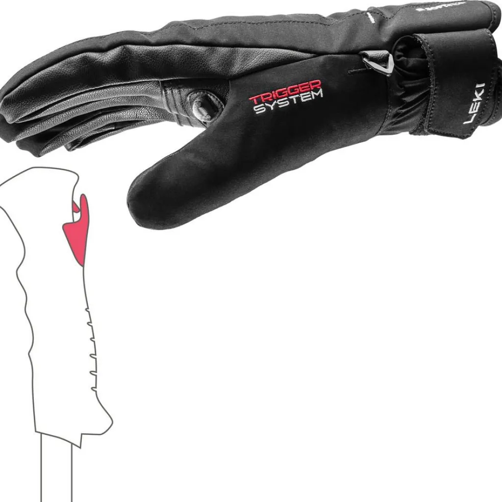 Handschoenen & Wanten|Wintersport-Leki Cerro 3D handschoenen dames black