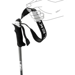Leki Elite Lady skistokken dames black dark anthracite white< Skistokken|Wintersport