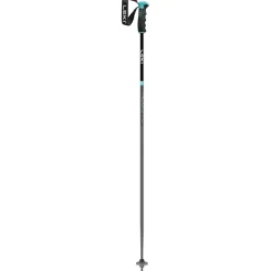 Leki Neolite Airfoil skistokken dames gunmetal  black light turquoise< Skistokken|Wintersport